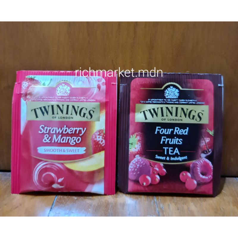 

[REAL PICT] Twinings Tea of London Strawberry Mango/Four Red Fruits 2g Sachet