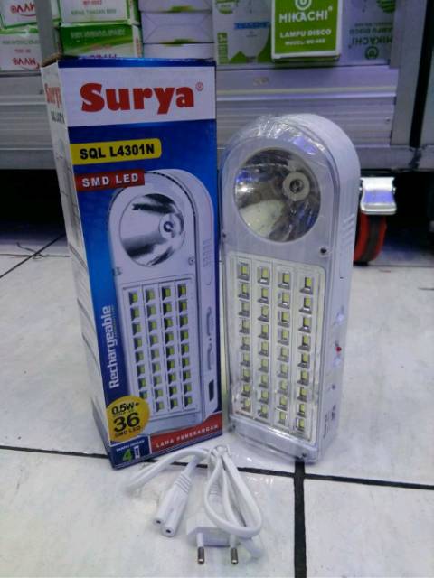 Lampu Emergency / Darurat / Cas Surya SQL L4301N