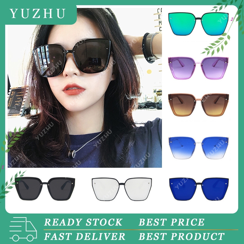 (YUZHU) Kacamata Hitam Fashion Korea   Anti UV  Kacamata Hitam Wanita Murah