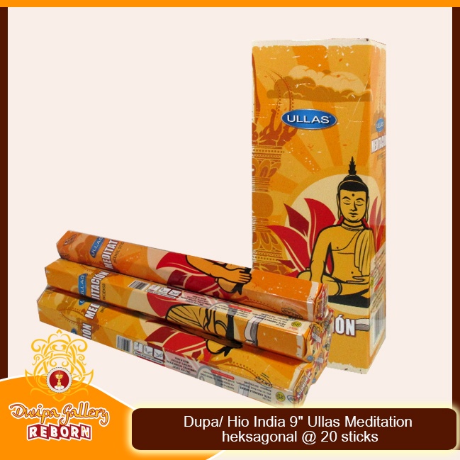 Dupa Hio India Wangi Meditation Ullas hexagon 1 box 6pcs @20 sticks