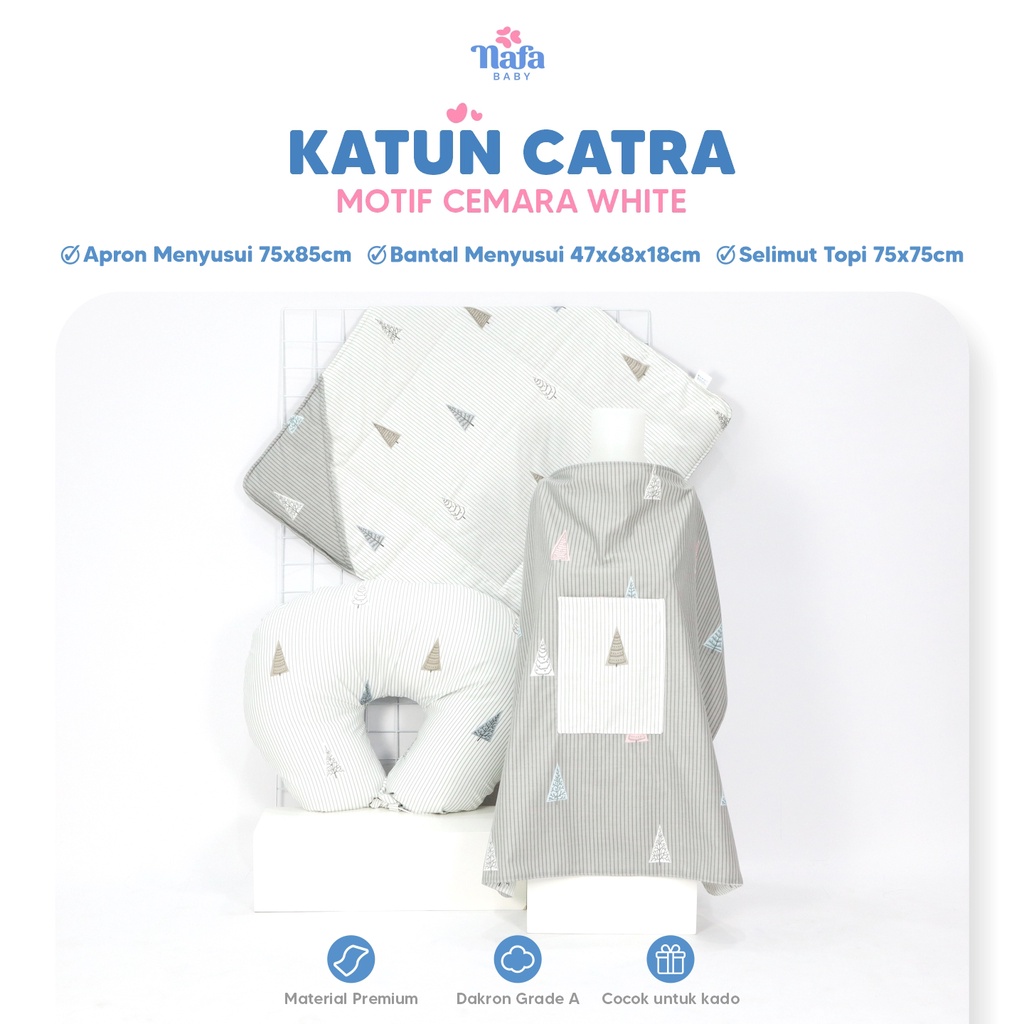 NAFA BABY -  Travelling Package | Selimut Bayi Includes Apron Menyusui Dan Bantal Menyusui