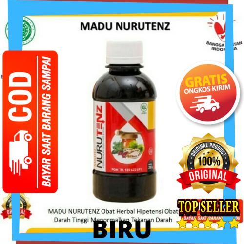 

Madu NURUTENZ Obat Herbal Penurun Tekanan Darah Tinggi Hipertensi Jantung PROMO BISA COD