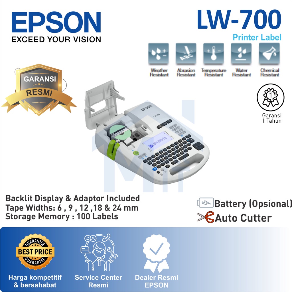 PRINTER EPSON LABELWORKS LW-700 EPSON LW700 LW 700