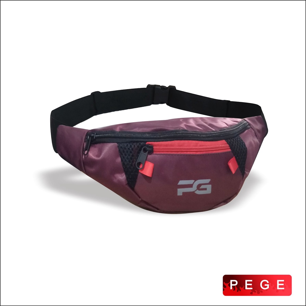 Tas Pinggang Selempang Waistbag Pria Kasual Slingbag Bahu Cowok PG 8887