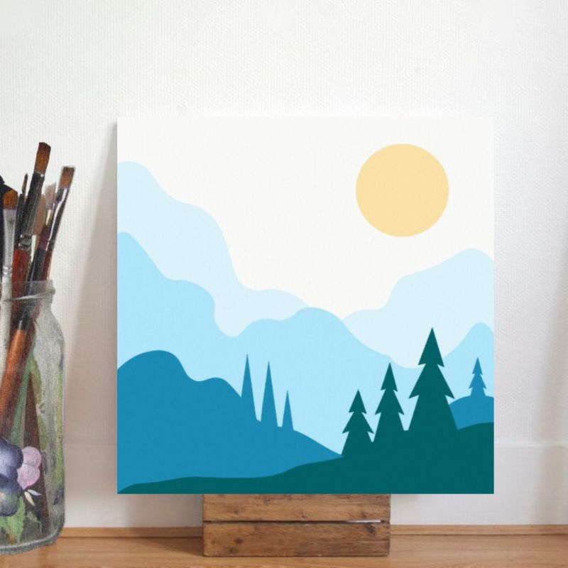

Paint by Number NATURE Series kanvas 20 x 20 cm by Givoca / Paint by Number kit