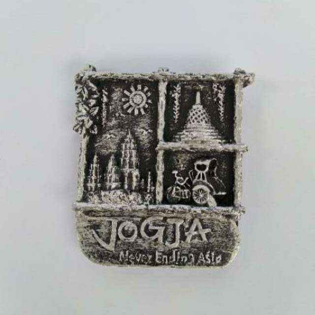 (BISA COD) MAGNET KULKAS JOGJA NEVER ENDING BAHAN FIBERGLASS 6x5 cm - DEKORASI RUMAH SOUVENIR MURAH