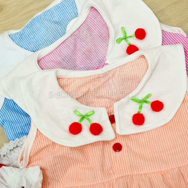 dress bayi Planet kidz baju anak 0 -12bln rok anak perempuan newborn Pakaian Bayi cerry