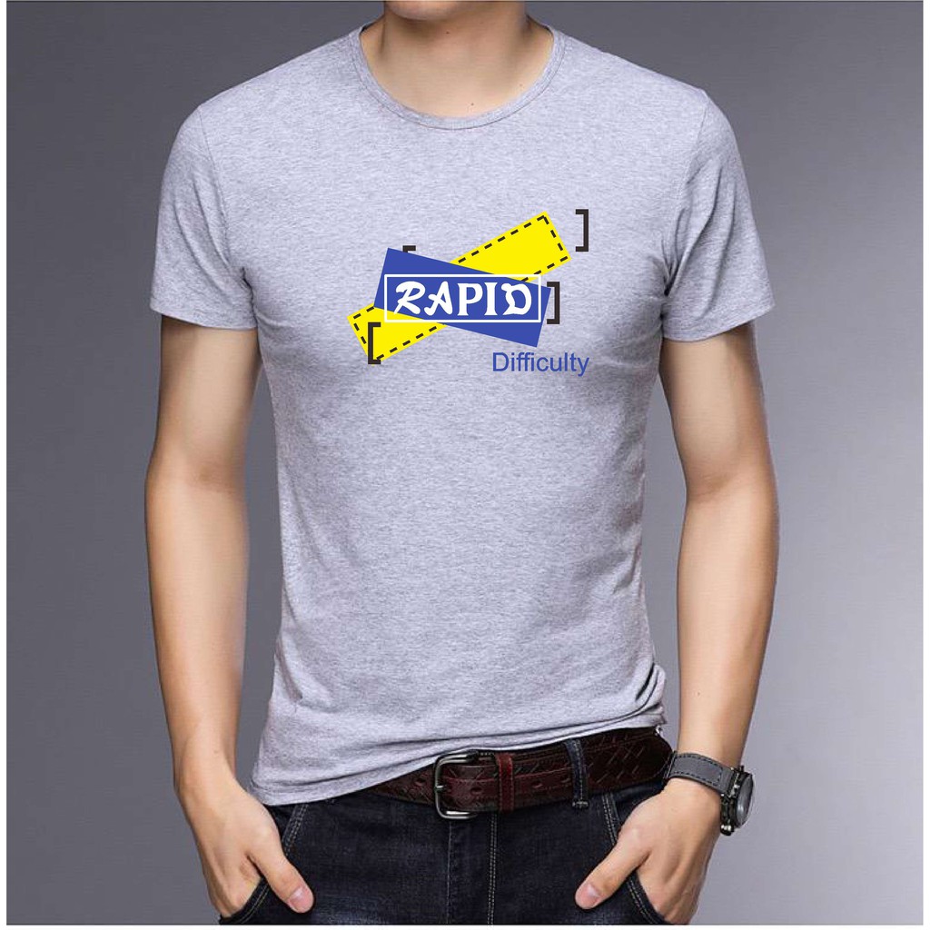 BS/COD/BAJU KAOS TANGAN PENDEK RAPID PRIA REALPICTURE