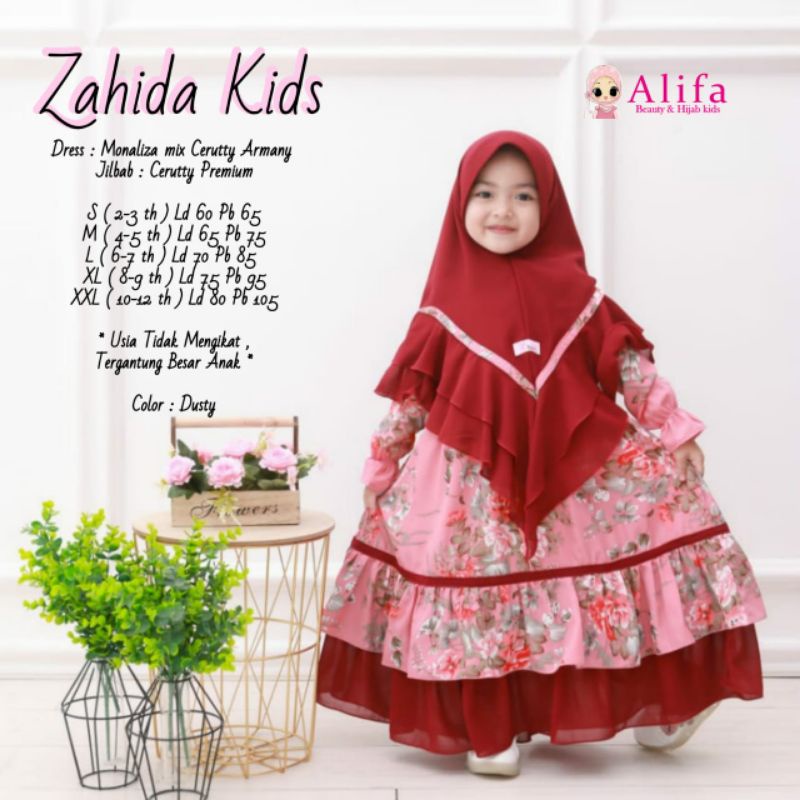 Zahida Kids Syari by Alifa / Gamis Syari