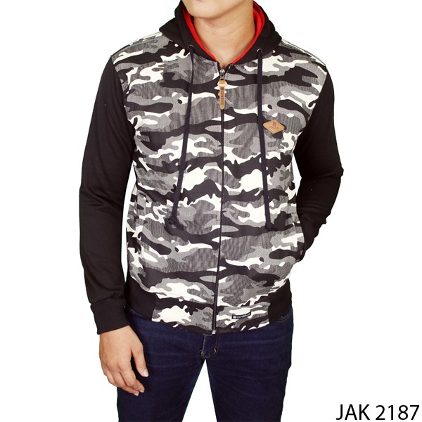 Denim Hoodie Jackets Jeans Hitam – JAK 2187