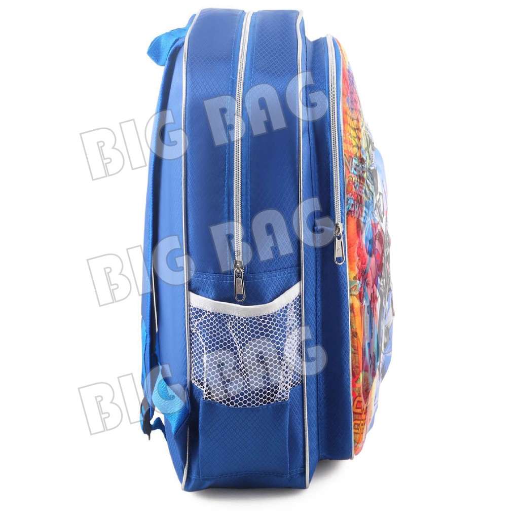 Tas Ransel Anak Laki-laki Karakter - Big Emboss - Transformers - Blue + FREE Botol Minum