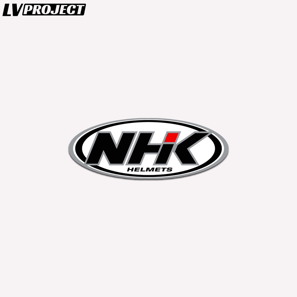 Stiker NHK Helmet Oval Sticker Helm NHK Fullface