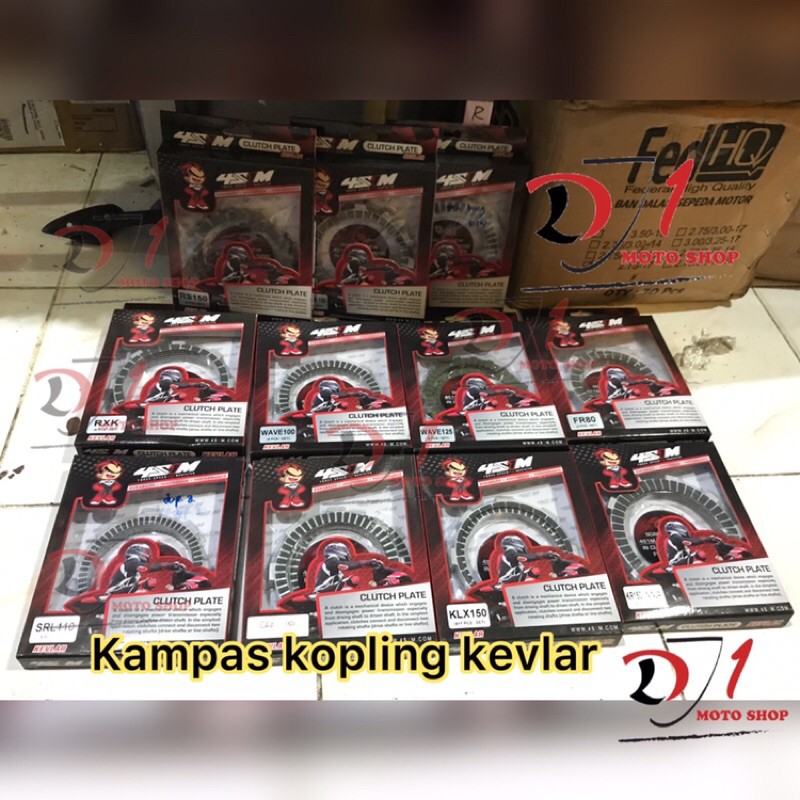 Kampas kopling kevlar racing supra 110 125 karisma sonic fu klx mxking FR80 jupiter Z 4s1M TDR RXK