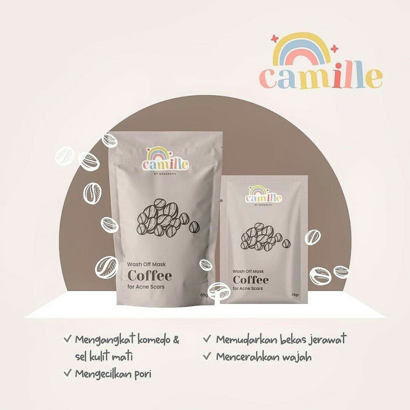 [READY STOCK] BPOM CAMILLE BEAUTE MASK CAMILLE BEAUTY All Varian 25 Gram 65 gram-Coffee