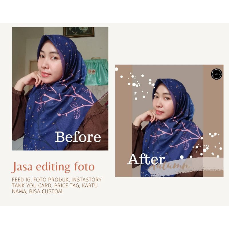 Jasa design foto produk, feed ig, tankyou card, bisa custom
