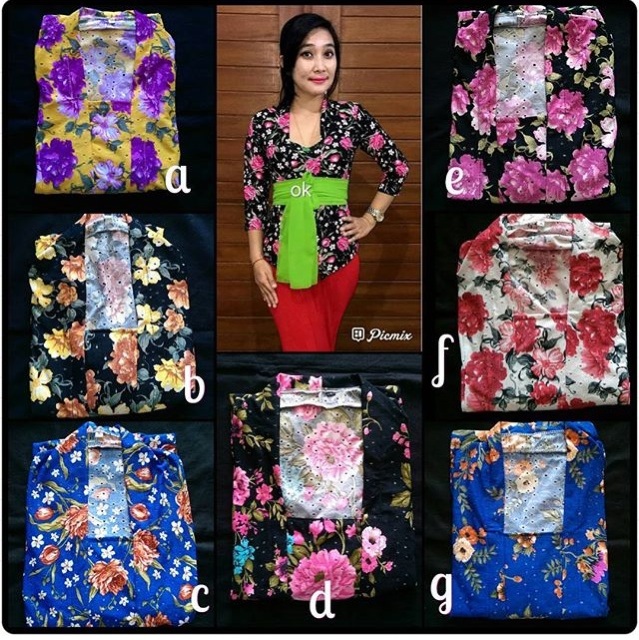 Set kebaya jadi bubble flower