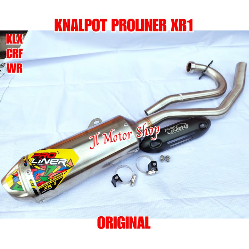 Knalpot Pro Liner Proliner XR1 XR-1 Yamaha WR155 KLX D-Tracker CRF 150 WR 155 Original Norofumi dll