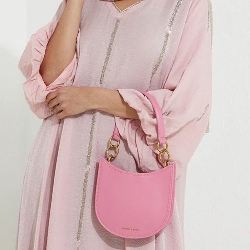 7.7 SALE | CK Ring Detail Hobo Bag / CK Ring Detail Curved Crossbody Bag