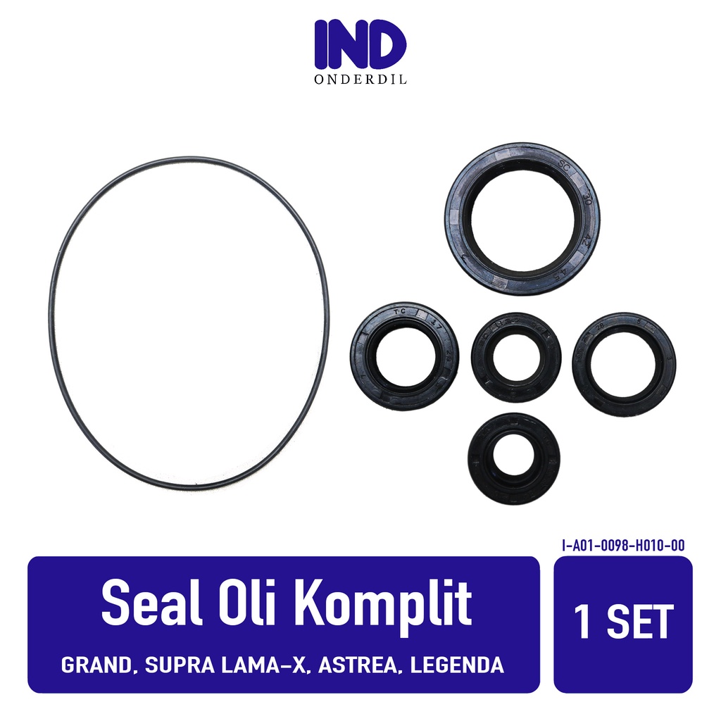 Sil-Seal Oli-Oil Assy Set-Kit-Komplit-Lengkap Grand &amp; Supra Lama-X &amp; Astrea &amp; Legenda