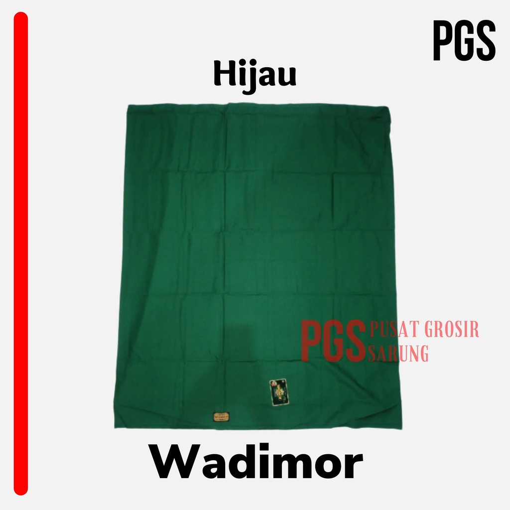SARUNG TENUN WADIMOR POLOS NON TUMPAL WARNA HIJAU ORIGINAL PREMIUM PUSAT GROSIR SARUNG
