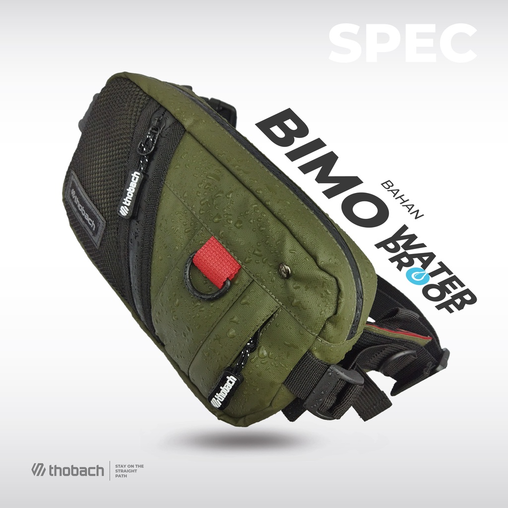 THOBACH-WAISTBAG WATERPROOF RENZO TAS PINGGANG PRIA WANITA