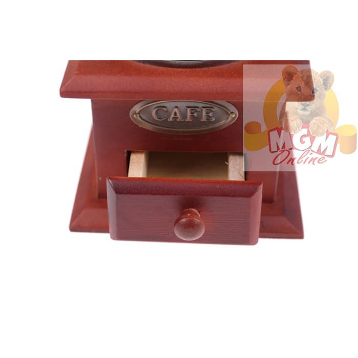 Gilingan Kopi manual / Manual Coffee Grinder Kayu Besar 12CMx12CM