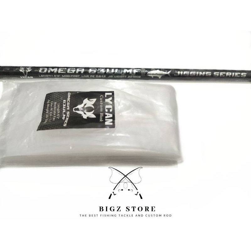 BLANK CARBON LYCAN OMEGA JIGGING SERIES TERBARU PE 0,6-1,2 1-3 2-4 3-6 4-8 BAHAN CUSTOM JORAN