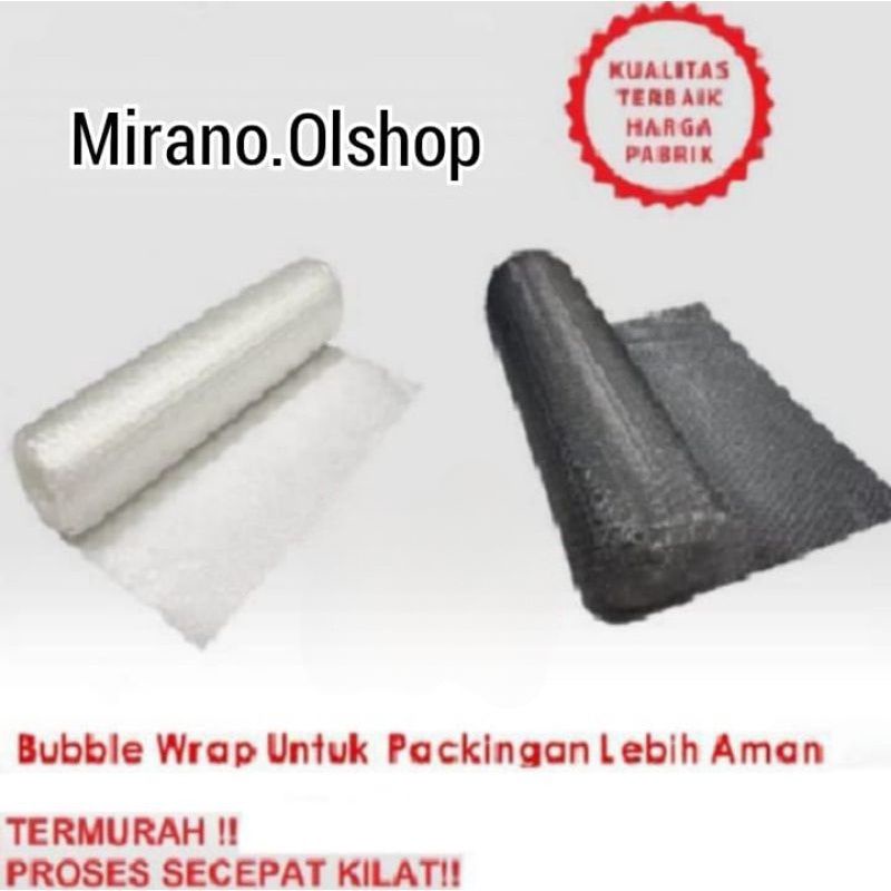 

Bubble Wrap Hitam & Putih untuk Packing per 1 pcs barang⭐ mirano⭐