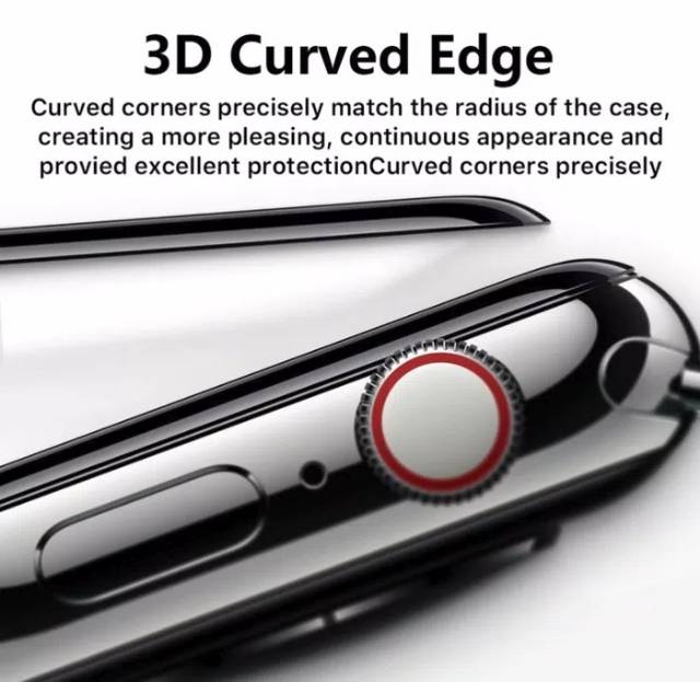 Tempered Glass Full cover 3D Apple watch series 4 40mm 44mm anti gores kaca