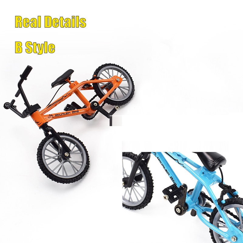 Mainan Sepeda Gunung Bmx Mini Bahan Metal Dengan Tali Rem Untuk Hadiah Anak Laki-Laki