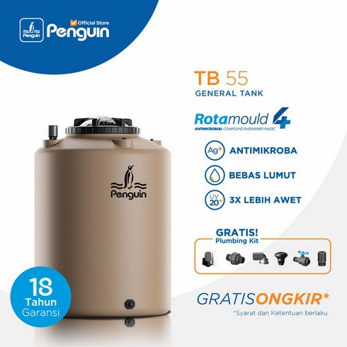 Tangki / Tandon / Toren Air merk Penguin tipe TB 55 (520L)