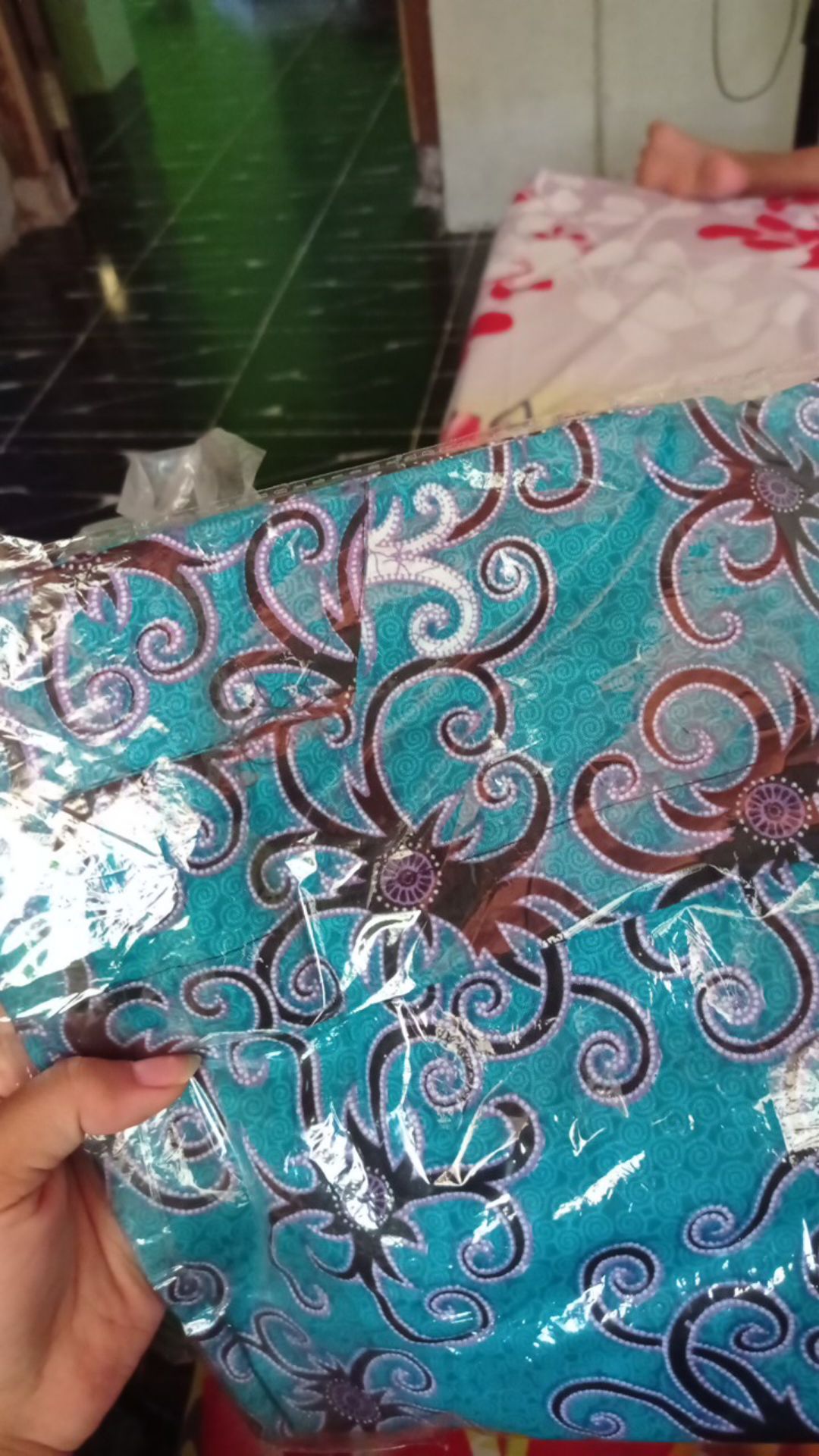 Batik Couple Keluarga - Sania Ruffle Batik Couple Garansi Termurah Shopee- Couple Set