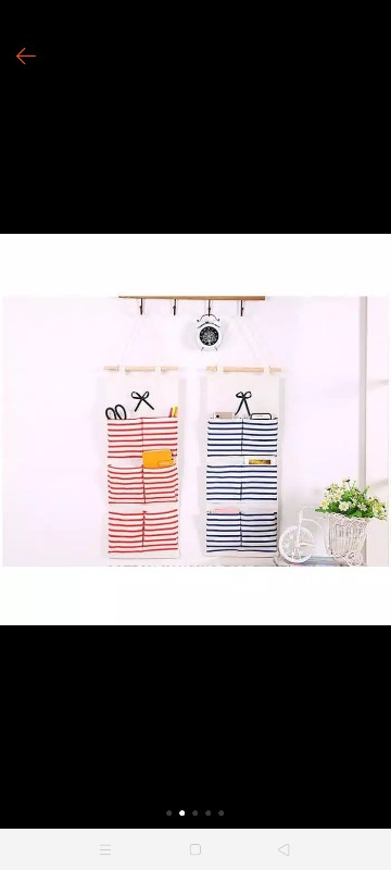 Pouch Gantung 6 Sekat Storage Bag Gantung M21