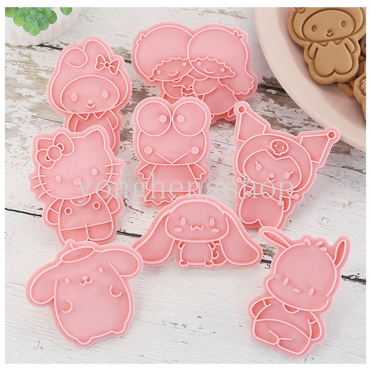 Cetakan Pemotong Biskuit / Cookies Bentuk Kartun Sanrio 3D Untuk Dapur