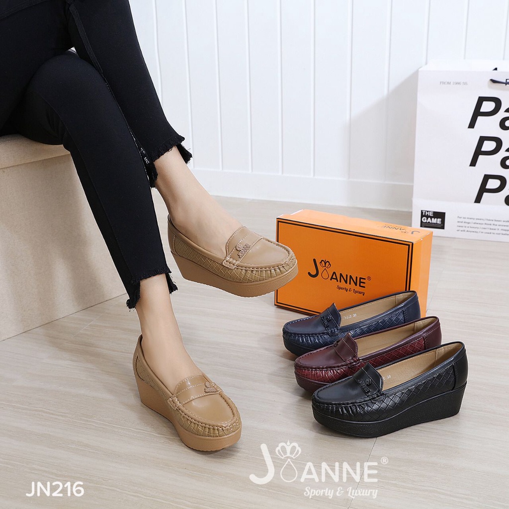JOANNE SEPATU WANITA WEDGES SHOES #JN216 ORIGINAL
