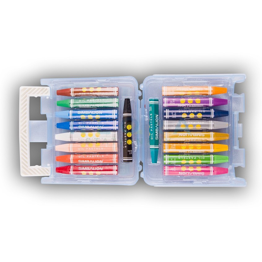 

Simbalion Krayon Oil Pastel 12 Warna Kungfu Duck Plastic Case KF - 12 A