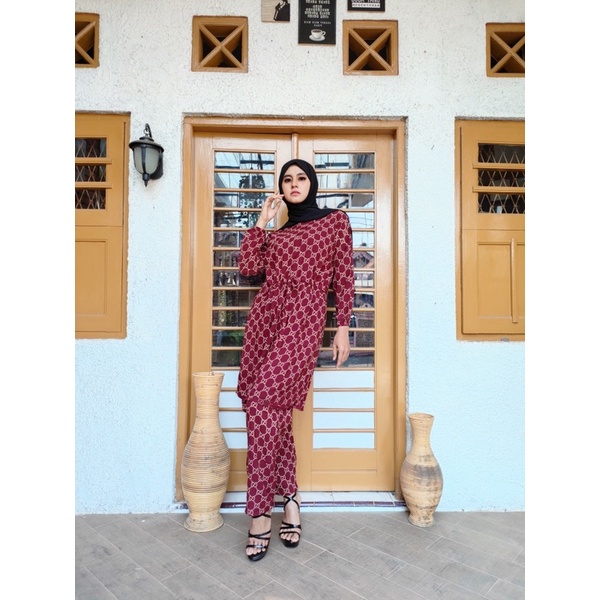 Stelan kulot long tunik jumbo