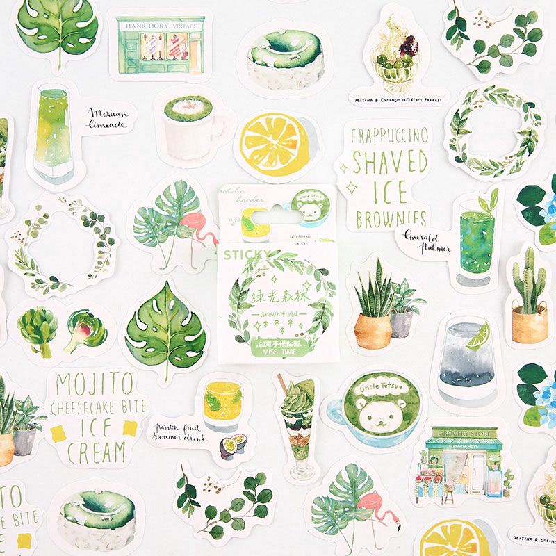 

[1 pcs] Sticker Green Field Aesthetic vintage | Stiker untuk Tumblr / Dekorasi / Deco / Scrapbook / Jurnal / Diary / Bujo / DIY / HP / Laptop