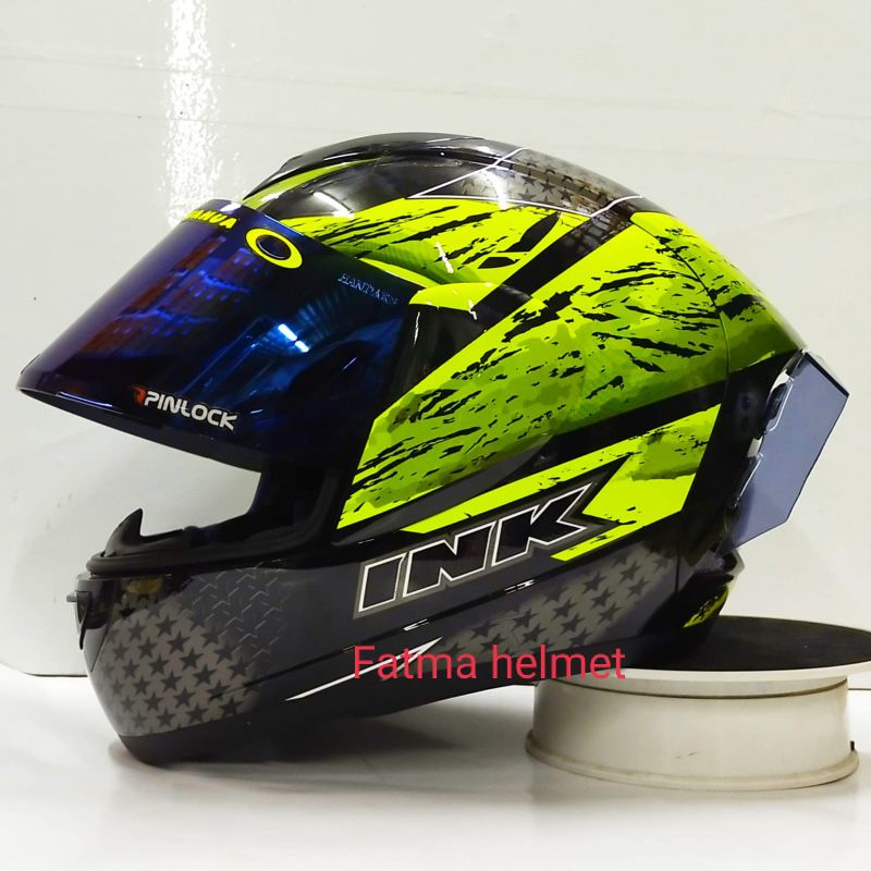 HELM INK CL-MAX PAKET GANTENG VISOR IRIDIUM (include visor ori)-#7 yellow