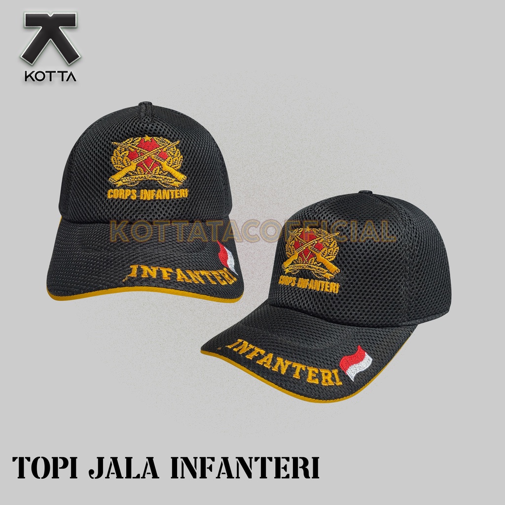 TOPI JALA INFANTERI - TOPI TNI AD - TOPI JARING INFANTERI - TOPI INF