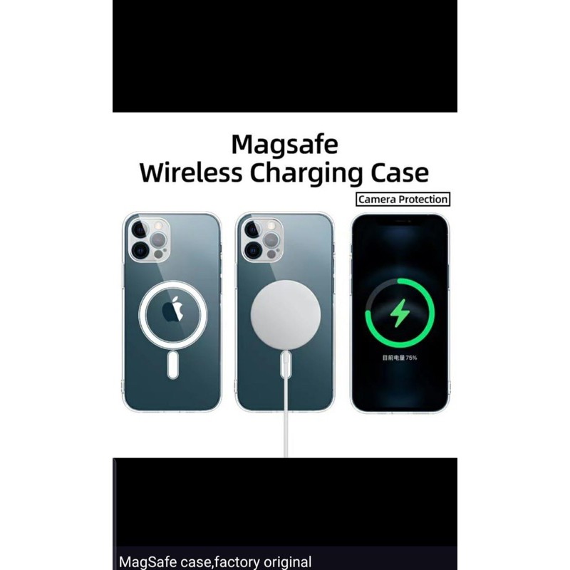 CLEAR CASE MAGSAFE iphone 12/12 mini/12 pro/12 pro max/hybrid/magnetic/tebal/original soft bening