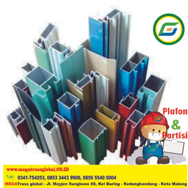 Pasang Kusen Aluminium per m1 - di Malang - Material Bahan Bangunan