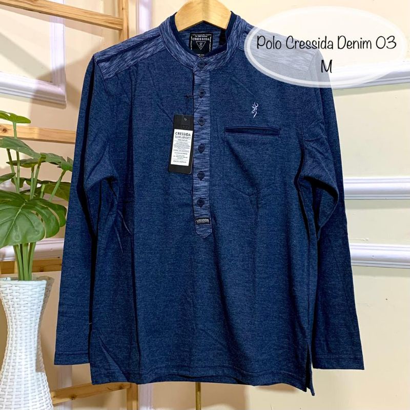 POLO CRESSIDA LENGAN PANJANG/ KAOS GAMIS/ KAOS LENGAN PANJANG/ CRESSIDA LENGAN PANJANG