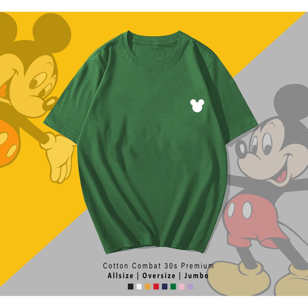 MICKEY HEAD SIDE / TERMURAH / PREMIUM BAJU KAOS  / T-SHIRT / KATUN LENGAN PENDEK / TUMBLR TEE