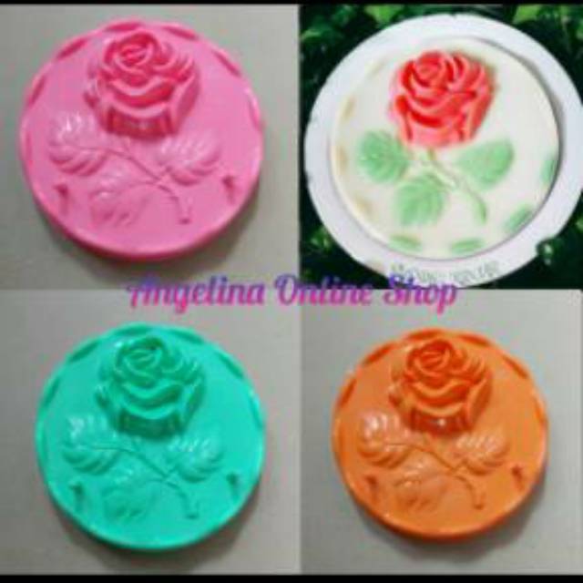 Cetakan Bunga Mawar Tangkai/Cetakan Puding Bunga Mawar Jumbo