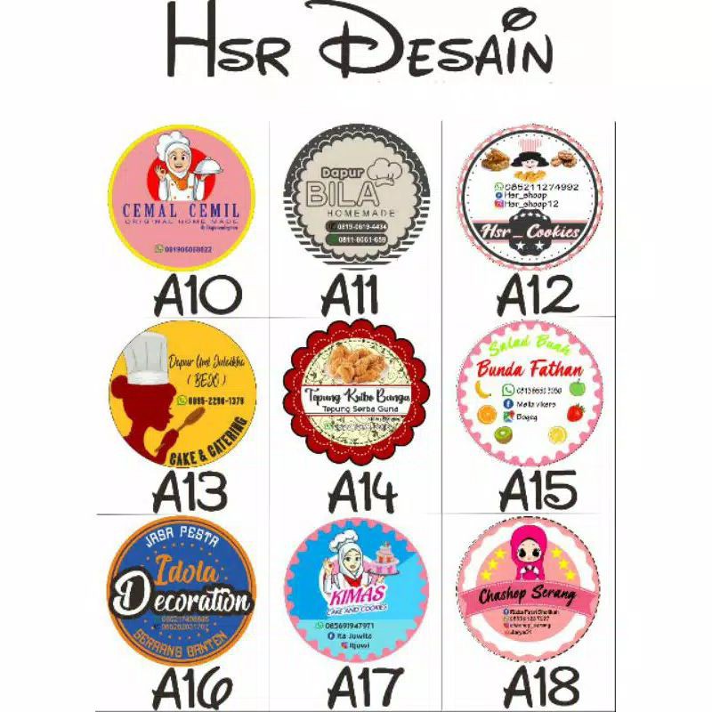 

label makanan per100 pcs