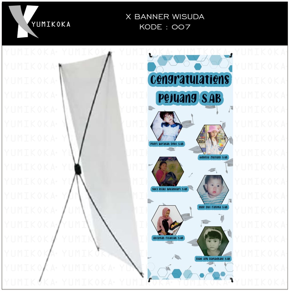 BANNER BENER BANER STAND SPANDUK WISUDA ULANG TAHUN PERNIKAHAN KELULUSAN SIDANG PROKES WEDDING BACKD