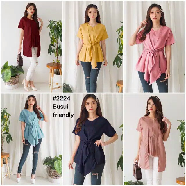 Chamele Blouse Wanita Dengan 3 Model Multifungsi / 3 Ways Blouse 2221/2222/2224