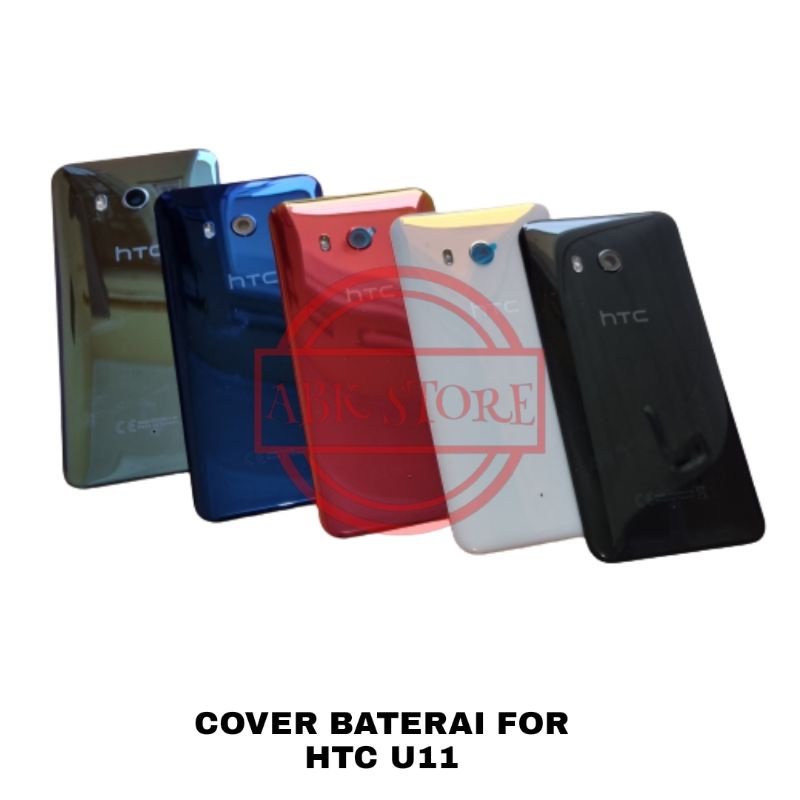 TUTUP BELAKANG BACKDOOR COVER BATERAI BACK CASING FOR HTC U11 ORIGINAL