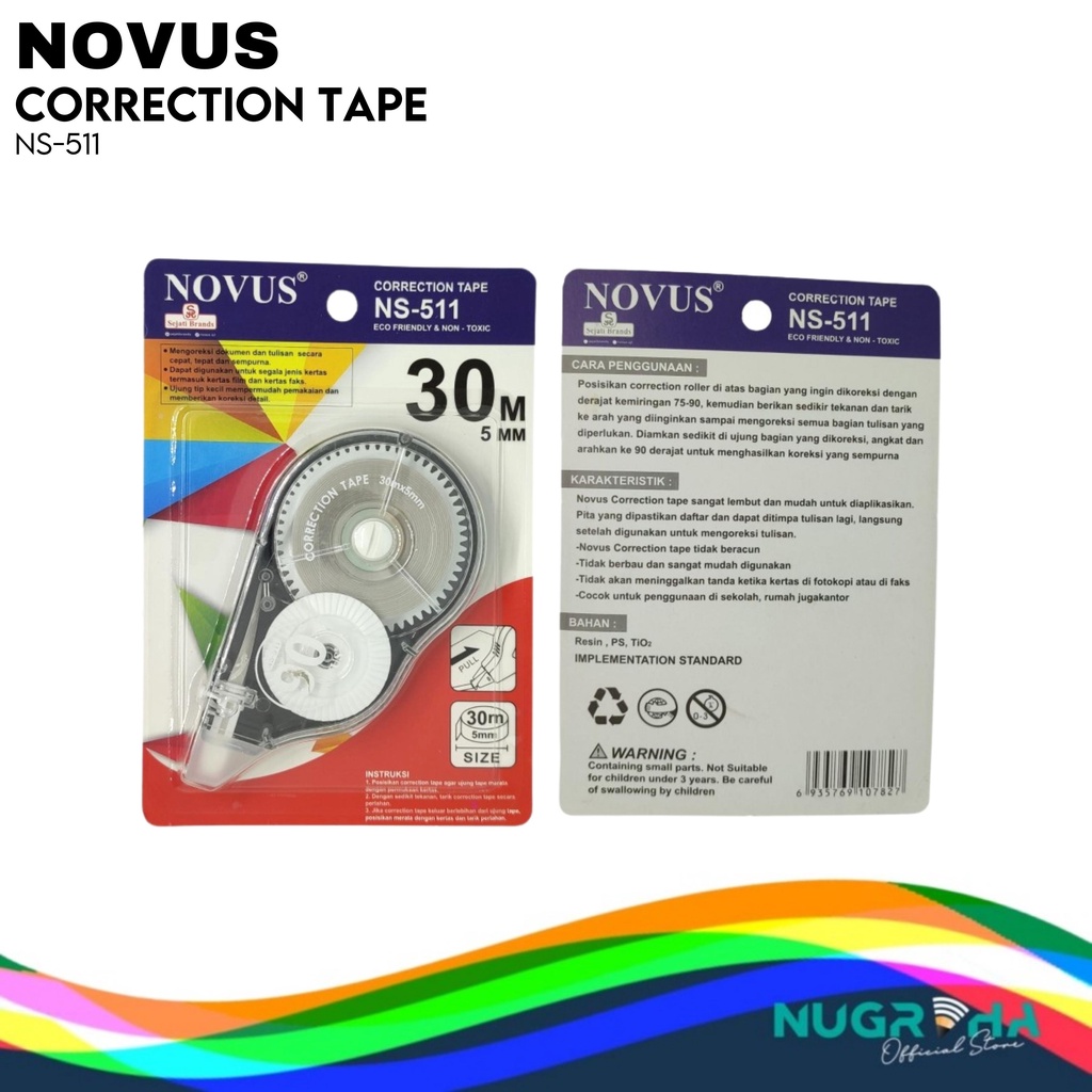 

CP TAPE / TIP EX / CORRECTION NOVUS 511